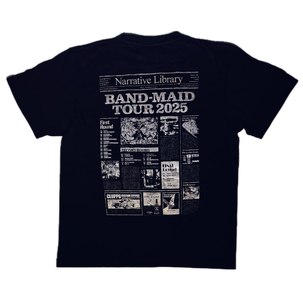 BANDMAID 2025グッズTシャツ BAND-MAID TOUR 2025-T Ver.2 SILVER – BAND-MAID ONLINE SHOP